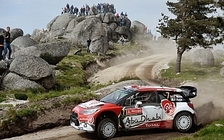 WRCポルトガル：競技3日目もミークが首位。2番手は45.3秒差のオジエ