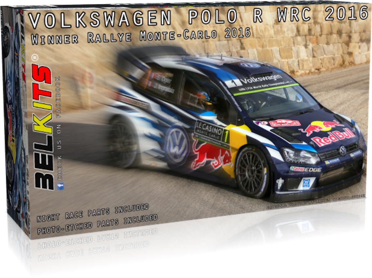 アオシマ、ベルキットの「1/24 フォルクスワーゲン・ポロR WRC 2015