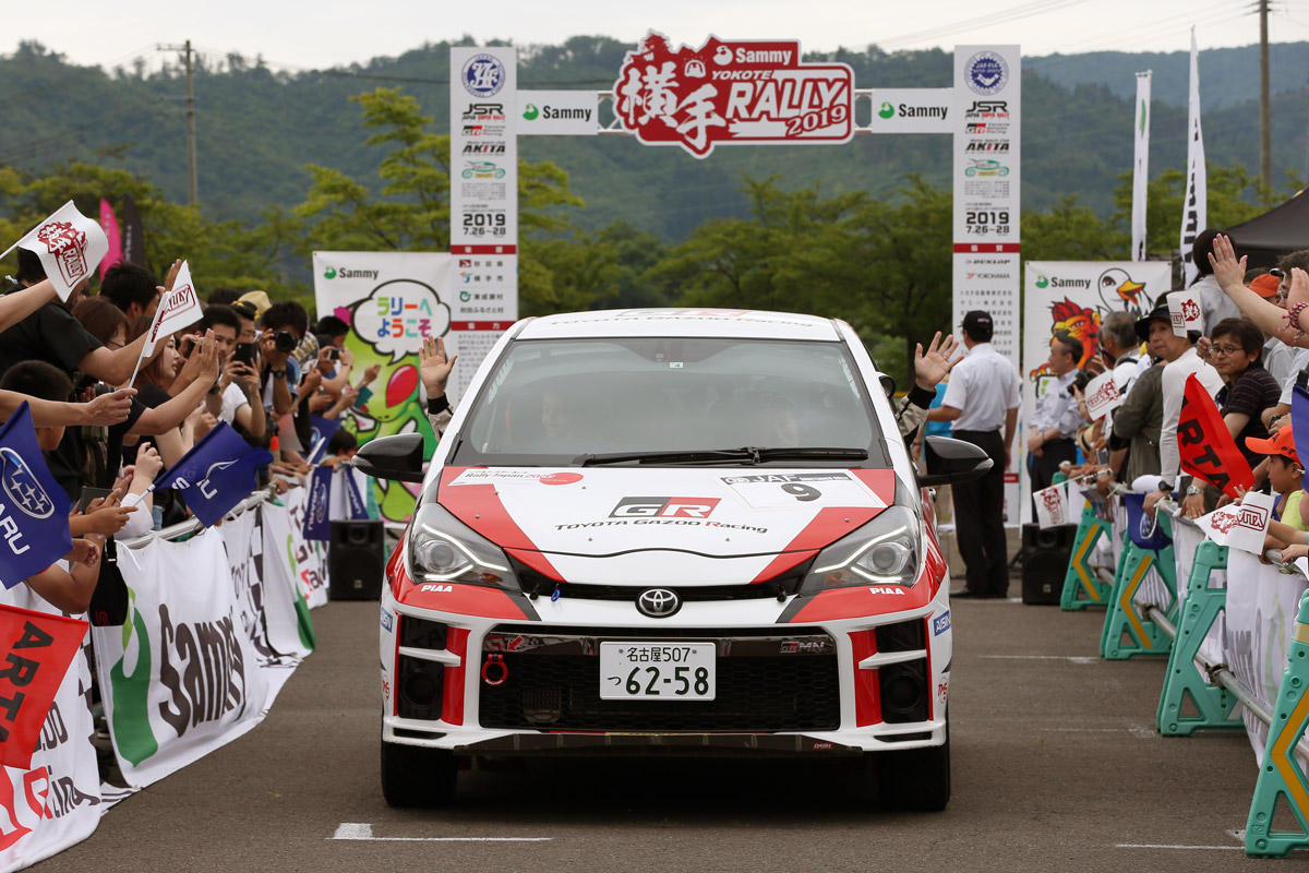 TGR Vitz GRMN Rally、猛暑となった初開催の横手ラリーを TGR Vitz GRMN Rally、猛暑となった初開催の横手ラリーを