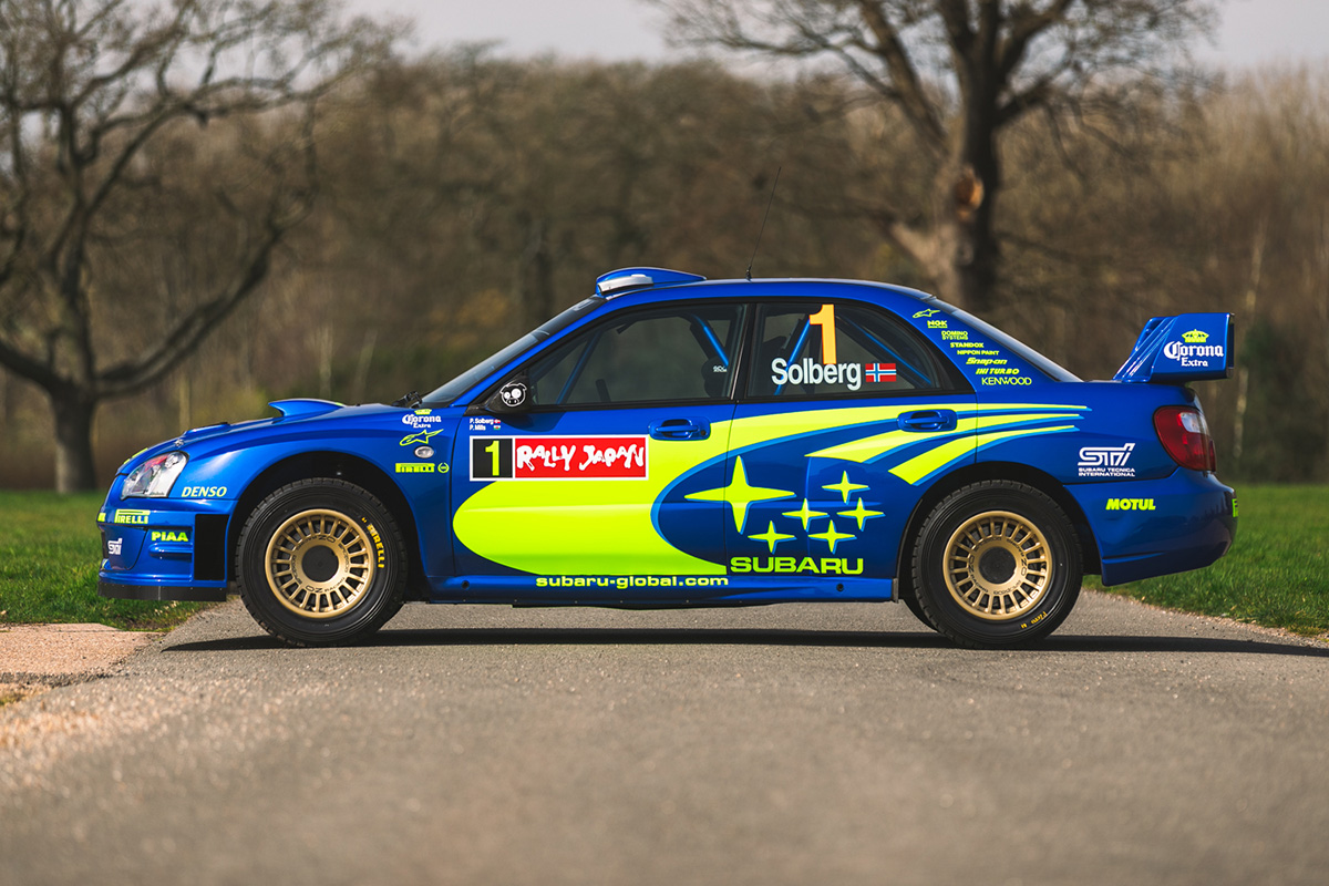 2004年ラリージャパン優勝車のインプレッサWRC2004がオークション出品