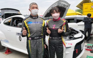 全日本ラリー丹後：竹岡圭、ゼロカーのコ・ドライバーを務める