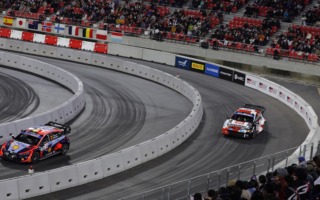 WRCジャパン：豊田スタジアムのSS1はヒョンデのティエリー・ヌービルが制する。勝田は5番手