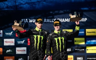 フォーラムエイト、WRCスウェーデンの「FORUM8 WRC2 Most Stage Wins Award」はオリバー・ソルベルグ/エリオット・エドモンドソン組