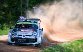 WRCエストニア：シェイクダウンはトヨタのロバンペラがトップ、勝田は0.9秒差の2番手タイム