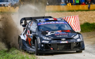 WRCセントラルヨーロッパ：初日の2SSを終え、トヨタのセバスチャン・オジエがトップ、勝田貴元は5.6秒差の4番手タイ
